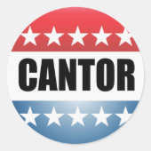 ERIC CANTOR RONDE STICKER (Voorkant)