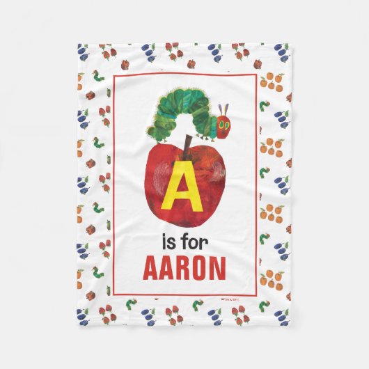 Eric Carle | A is voor Apple Fleece Deken (Voorkant)