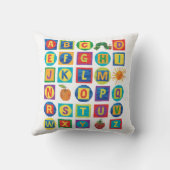 Eric Carle | Alfabet Blocks Patroon Kussen (Achterkant)