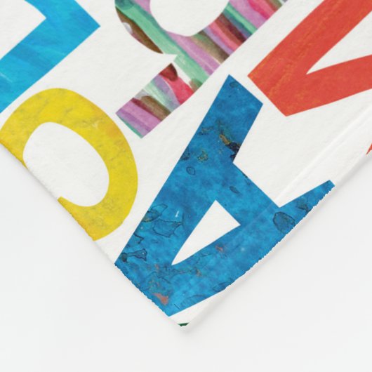 Eric Carle | Alfabet Pattern Letters Fleece Deken (Hoek)