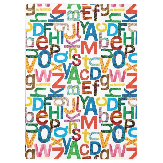 Eric Carle | Alfabet Pattern Letters Klembord (Achterkant)