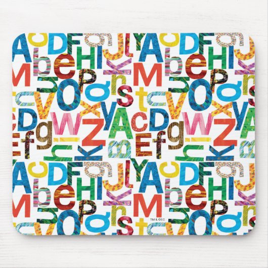 Eric Carle | Alfabet Pattern Letters Muismat (Voorkant)