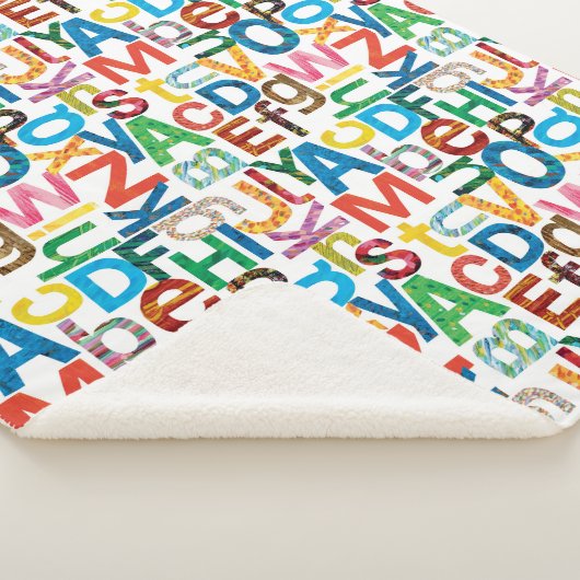Eric Carle | Alfabet Pattern Letters Sherpa Deken (3/4)