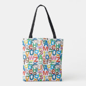 Eric Carle | Alfabet Pattern Letters Tote Bag (Achterkant)