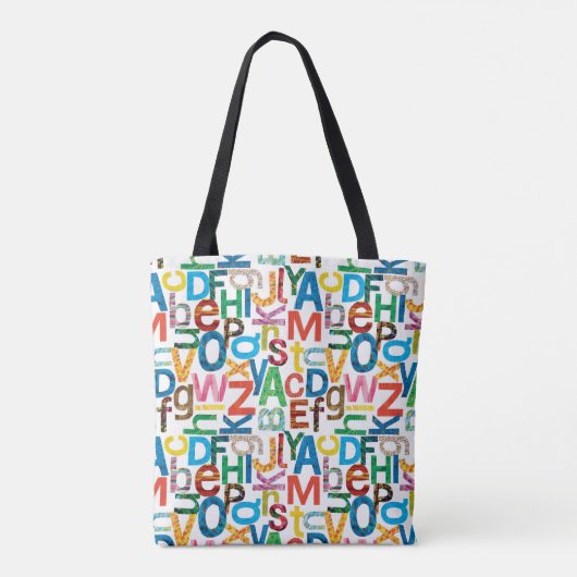 Eric Carle | Alfabet Pattern Letters Tote Bag (Achterkant)