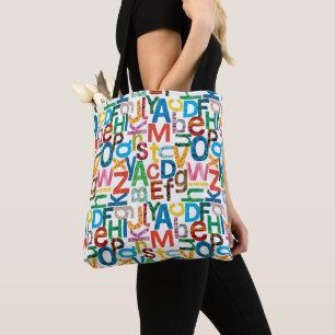Eric Carle   Alfabet Pattern Letters Tote Bag