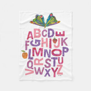 Eric Carle   Alphabet Butterfly Pattern Fleece Deken