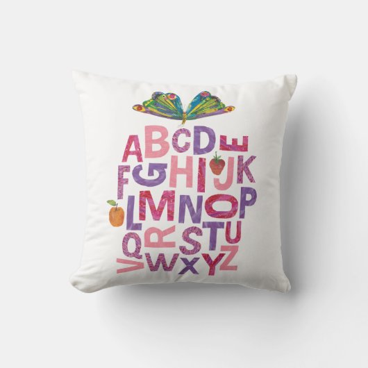 Eric Carle | Alphabet Butterfly Pattern Kussen (Voorkant)