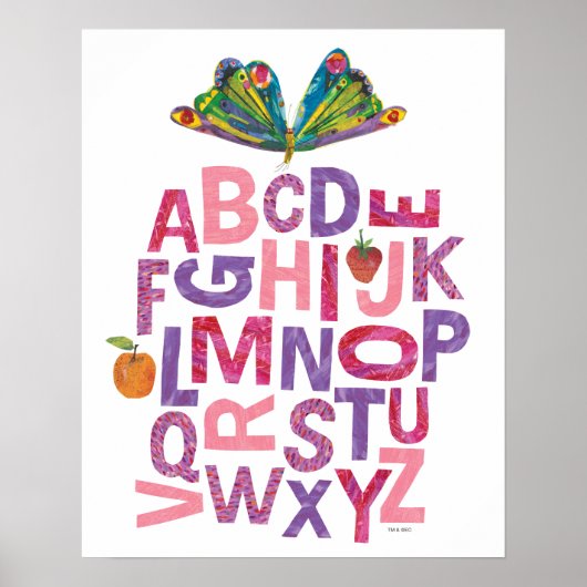 Eric Carle | Alphabet Butterfly Pattern Poster (Voorkant)