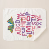 Eric Carle | Alphabet Butterfly Pattern Sherpa Deken (Voorkant (horizontaal))