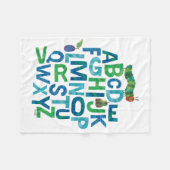 Eric Carle | Alphabet Caterdepijlerpatroonpatroon Fleece Deken (Voorkant (Horizontaal))