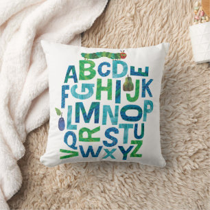 Eric Carle Alphabet Caterdepijlerpatroonpatroon Kussen