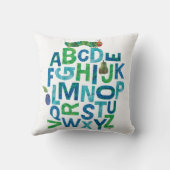 Eric Carle | Alphabet Caterdepijlerpatroonpatroon Kussen (Achterkant)