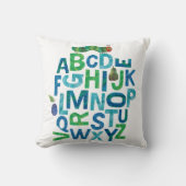 Eric Carle | Alphabet Caterdepijlerpatroonpatroon Kussen (Voorkant)