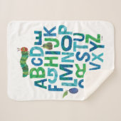 Eric Carle | Alphabet Caterdepijlerpatroonpatroon Sherpa Deken (Voorkant (horizontaal))