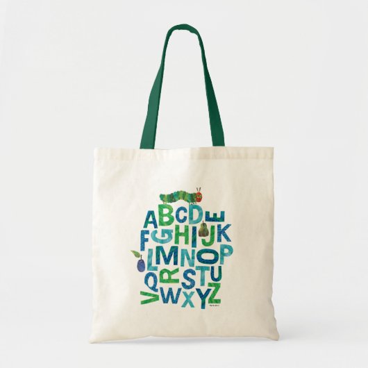 Eric Carle | Alphabet Caterdepijlerpatroonpatroon Tote Bag (Voorkant)