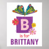 Eric Carle | B is bestemd voor vlinder Poster (Voorkant)