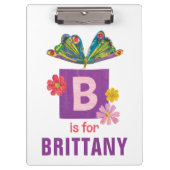 Eric Carle | B staat voor Butterfly Klembord (Voorkant)