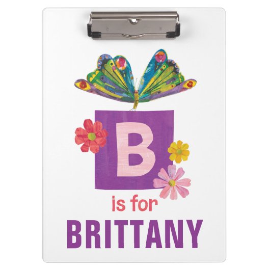 Eric Carle | B staat voor Butterfly Klembord (Voorkant)