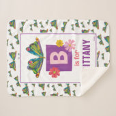 Eric Carle | B staat voor Butterfly Sherpa Deken (Voorkant (horizontaal))