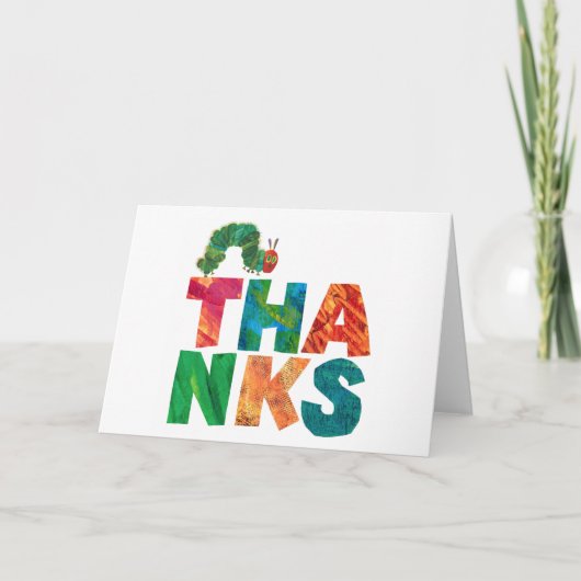 Eric Carle | Bedankt Caterpillar Kaart (Voorkant)