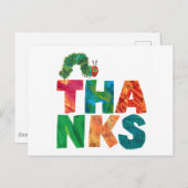 Eric Carle | Bedankt Rupsje Briefkaart (Voorkant / Achterkant)