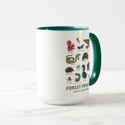 Eric Carle | Bosvrienden gelukkig samen Mok (Voorkant rechts)