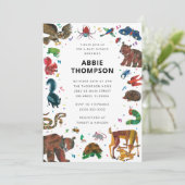 Eric Carle | Brown Beer Forest Friends Baby shower Kaart (Staand voorkant)
