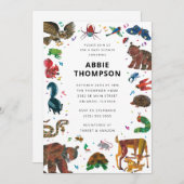 Eric Carle | Brown Beer Forest Friends Baby shower Kaart (Voorkant / Achterkant)