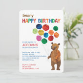 Eric Carle | Bruin Beer - boer Happy Birthday Kaart (Staand voorkant)