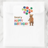 Eric Carle | Bruin Beer - boer Happy Birthday Vierkante Sticker (Tas)