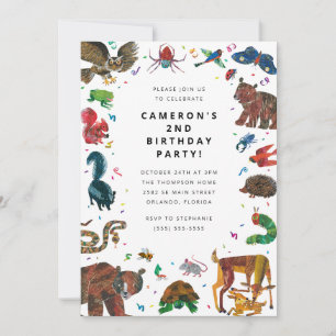 Eric Carle   Bruine Beer - Verjaardagsfeest bosvri Kaart
