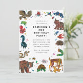 Eric Carle | Bruine Beer - Verjaardagsfeestje bosd Kaart (Staand voorkant)