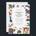 Eric Carle | Bruine Beer - Verjaardagsfeestje bosd Kaart<br><div class="desc">Vier het verjaardagsfeestje van uw kind met deze vrolijke Eric Carle-verjaardagsuitnodigingen met alle bosdieren. Personaliseer door al uw feestdetails toe te voegen!</div>