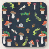 Eric Carle | Bugs en paddenstoelen patroon Bier Onderzetter (Voorkant)