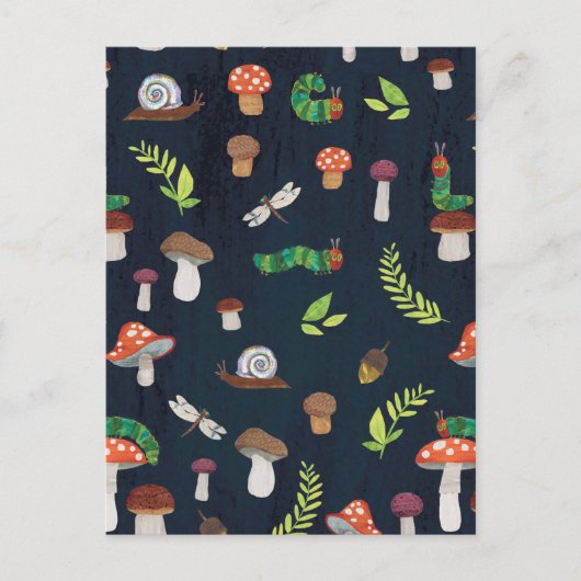 Eric Carle | Bugs en paddenstoelen patroon Briefkaart (Voorkant)