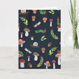Eric Carle   Bugs en paddenstoelen patroon Kaart