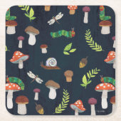 Eric Carle | Bugs en paddenstoelen patroon Kartonnen Onderzetters (Voorkant)