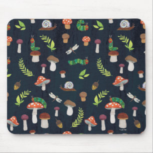 Eric Carle   Bugs en paddenstoelen patroon Muismat