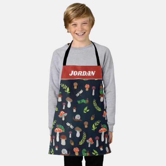 Eric Carle | Bugs en paddenstoelen patroon Schort (Gedragen)