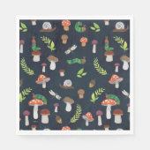 Eric Carle | Bugs en paddenstoelen patroon Servet (Voorkant)