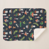 Eric Carle | Bugs en paddenstoelen patroon Sherpa Deken (Voorkant (horizontaal))