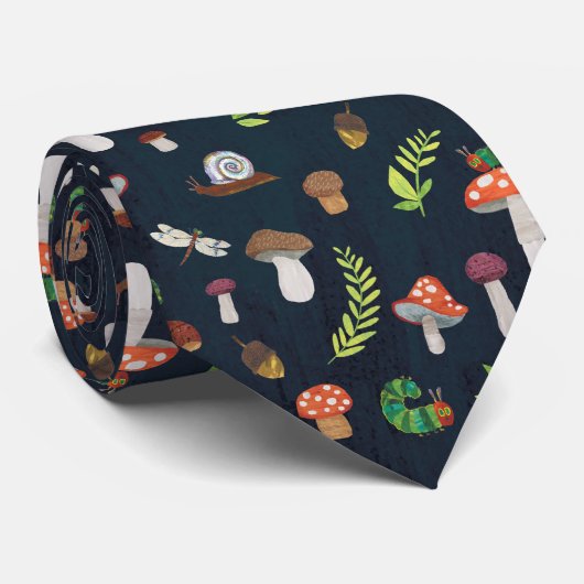 Eric Carle | Bugs en paddenstoelen patroon Stropdas (Opgerold)