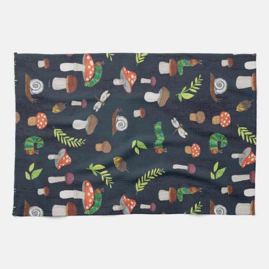 Eric Carle | Bugs en paddenstoelen patroon Theedoek (Horizontaal)