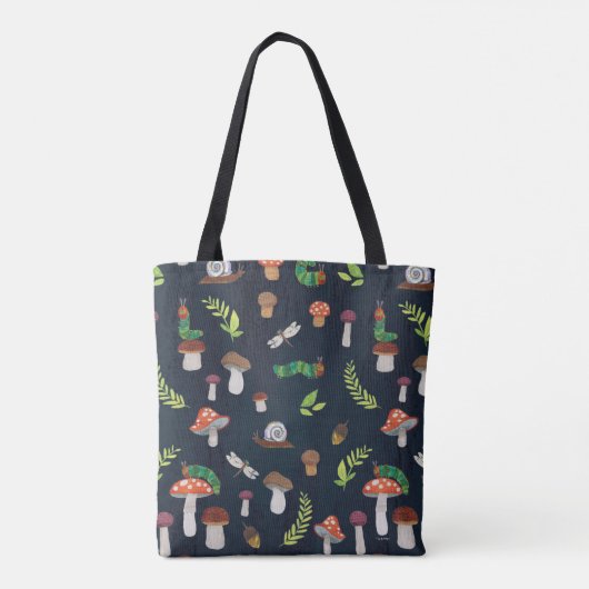 Eric Carle | Bugs en paddenstoelen patroon Tote Bag (Achterkant)