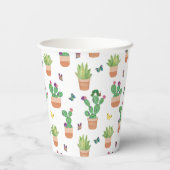 Eric Carle | Caterpillar, Cactus en Butterfly Pa Papieren Bekers (Achterkant)
