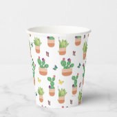 Eric Carle | Caterpillar, Cactus en Butterfly Pa Papieren Bekers (Rechts)