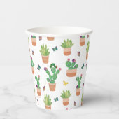 Eric Carle | Caterpillar, Cactus en Butterfly Pa Papieren Bekers (Voorkant)