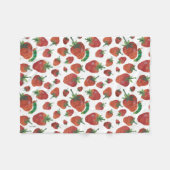 Eric Carle | Caterpillar en aardbeienpatroon Fleece Deken (Voorkant (Horizontaal))