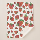 Eric Carle | Caterpillar en aardbeienpatroon Sherpa Deken (Voorkant)